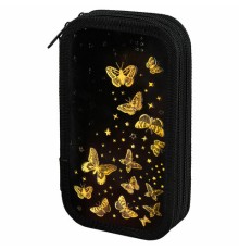 Пенал ЮНЛАНДИЯ, 2 отделения, ламинированный картон, конгрев, 19х11 см, 