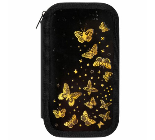 Пенал ЮНЛАНДИЯ, 2 отделения, ламинированный картон, конгрев, 19х11 см, 