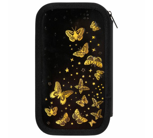 Пенал ЮНЛАНДИЯ, 2 отделения, ламинированный картон, конгрев, 19х11 см, 