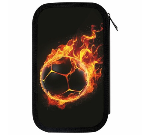 Пенал ЮНЛАНДИЯ, 3 отделения, картон с эффектом soft-touch, 19х11 см, 