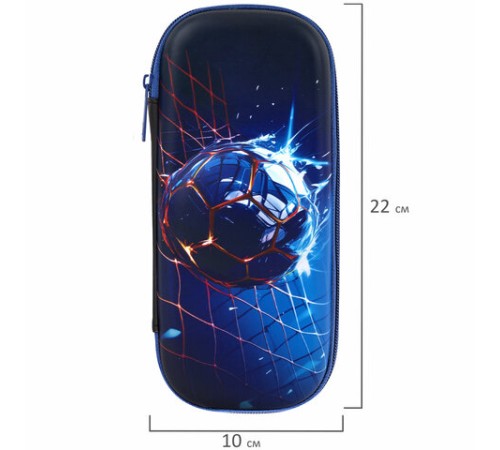 Пенал BRAUBERG, 1 отделение, 1 откидная планка, EVA, 22х10х5 см, 