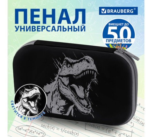 Пенал BRAUBERG SHINY, 1 отделение, 1 откидная планка, EVA, 22х13х4 см, 