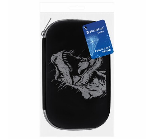 Пенал BRAUBERG SHINY, 1 отделение, 1 откидная планка, EVA, 22х13х4 см, 