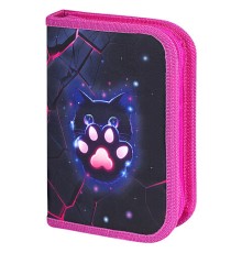 Пенал BRAUBERG, 1 отделение, 1 откидная планка, полиэстер, 21х14 см, 