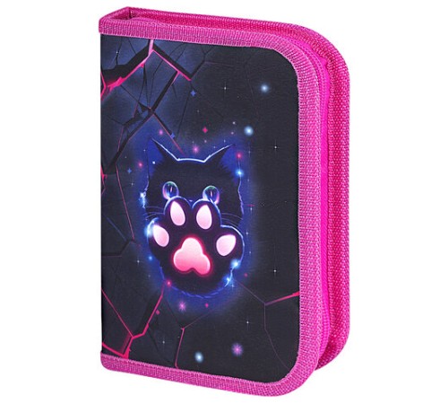 Пенал BRAUBERG, 1 отделение, 1 откидная планка, полиэстер, 21х14 см, 