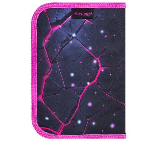 Пенал BRAUBERG, 1 отделение, 1 откидная планка, полиэстер, 21х14 см, 