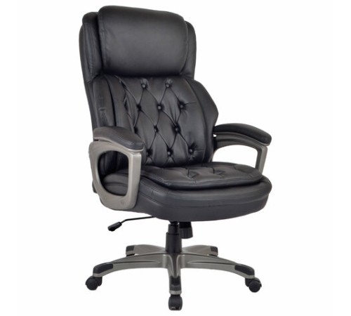 Кресло BRABIX PREMIUM "Regal EX-557", НАГРУЗКА до 150 кг, пружинный блок, экокожа, черный, 532945 Кресло BRABIX PREMIUM "Regal EX-557", НАГРУЗКА до 150 кг, пружинный блок, экокожа, черный, 532945