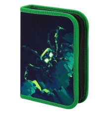 Пенал BRAUBERG, 1 отделение, 1 откидная планка, полиэстер, 21х14 см, 