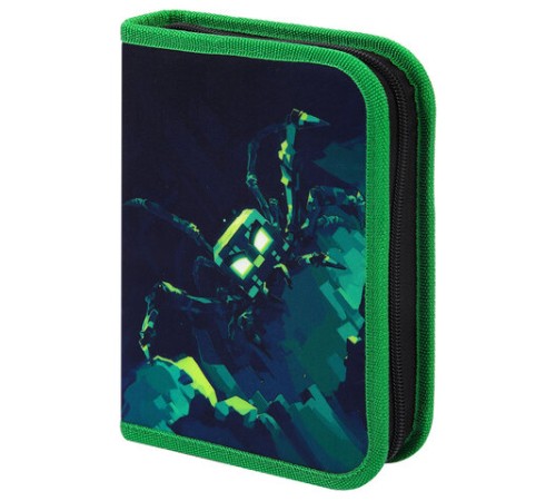 Пенал BRAUBERG, 1 отделение, 1 откидная планка, полиэстер, 21х14 см, 