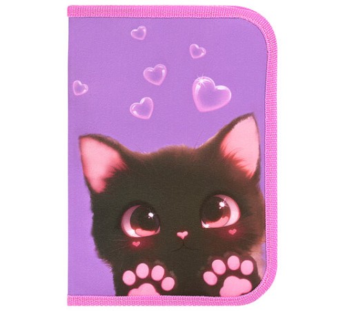 Пенал BRAUBERG, 1 отделение, 2 откидные планки, полиэстер, 21х14 см, 