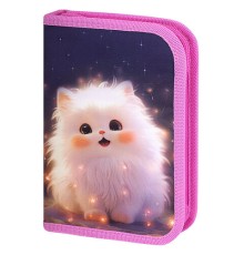 Пенал BRAUBERG, 1 отделение, 2 откидные планки, полиэстер, 21х14 см, 