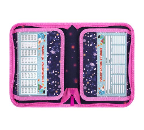 Пенал BRAUBERG, 1 отделение, 2 откидные планки, полиэстер, 21х14 см, 