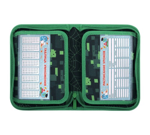 Пенал BRAUBERG, 1 отделение, 2 откидные планки, полиэстер, 21х14 см, 