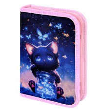 Пенал BRAUBERG с наполнением, 1 отделение, 1 откидная планка, 24 предмета, 21х14 см, 