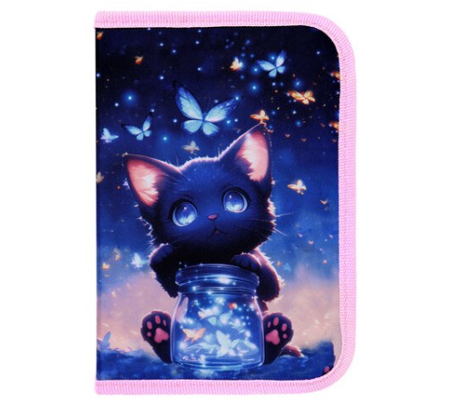 Пенал BRAUBERG с наполнением, 1 отделение, 1 откидная планка, 24 предмета, 21х14 см, 