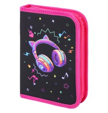 Пенал BRAUBERG с наполнением, 1 отделение, 1 откидная планка, 24 предмета, 21х14 см, 