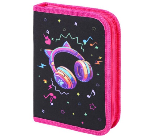 Пенал BRAUBERG с наполнением, 1 отделение, 1 откидная планка, 24 предмета, 21х14 см, 