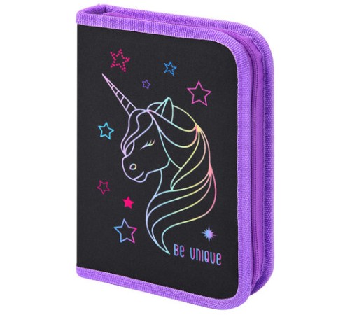 Пенал BRAUBERG с наполнением, 1 отделение, 1 откидная планка, 24 предмета, 21х14 см, 