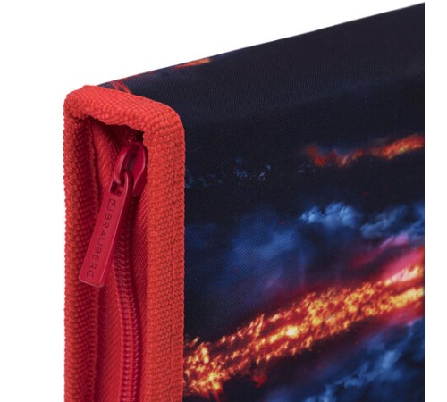 Пенал BRAUBERG с наполнением, 1 отделение, 1 откидная планка, 24 предмета, 21х14 см, 