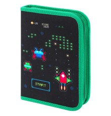 Пенал BRAUBERG с наполнением, 1 отделение, 1 откидная планка, 24 предмета, 21х14 см, 