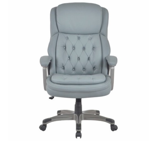Кресло BRABIX PREMIUM "Regal EX-557", НАГРУЗКА до 150 кг, пружинный блок, экокожа, серое, 532946 Кресло BRABIX PREMIUM "Regal EX-557", НАГРУЗКА до 150 кг, пружинный блок, экокожа, серое, 532946