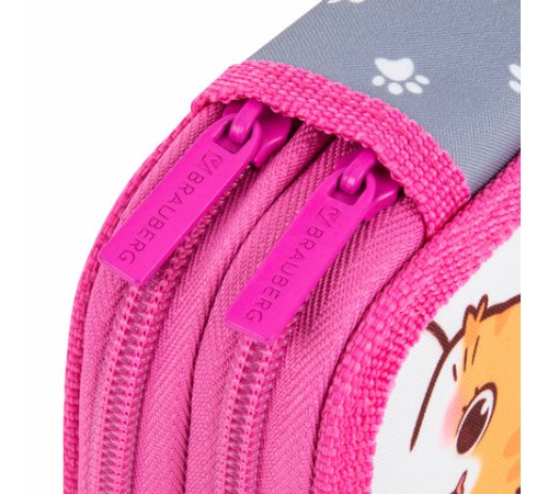 Пенал BRAUBERG, 2 отделения, полиэстер, 21х14 см, 