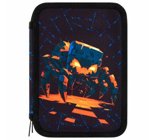 Пенал BRAUBERG, 2 отделения, полиэстер, 21х14 см, 