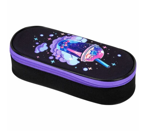 Пенал-футляр BRAUBERG, 1 отделение, органайзер, полиэстер, 22x9х5 см, 