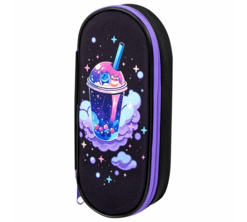 Пенал-футляр BRAUBERG, 1 отделение, органайзер, полиэстер, 22x9х5 см, 