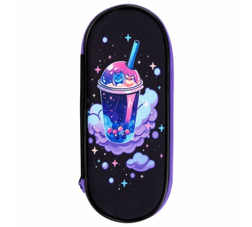 Пенал-футляр BRAUBERG, 1 отделение, органайзер, полиэстер, 22x9х5 см, 