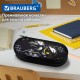 Пенал-футляр BRAUBERG, 1 отделение, органайзер, полиэстер, 22x9х5 см, 