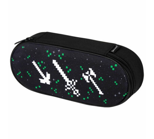 Пенал-футляр BRAUBERG, 1 отделение, органайзер, полиэстер, 22x9х5 см, 