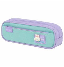 Пенал-футляр BRAUBERG, 2 отделения, 3D-элемент, полиэстер, 