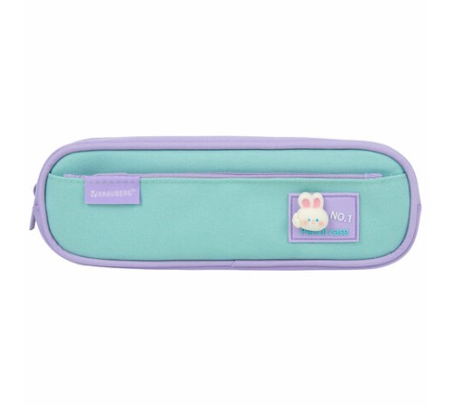 Пенал-футляр BRAUBERG, 2 отделения, 3D-элемент, полиэстер, 