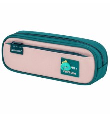 Пенал-футляр BRAUBERG, 2 отделения, 3D-элемент, полиэстер, 