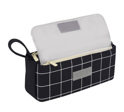 Пенал мягкий BRAUBERG, 1 отделение, карман на липучке, значок, 22х10х6 см, 