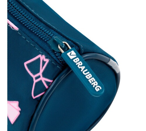 Пенал мягкий BRAUBERG, 3 отделения, нейлон, 21х7х7 см, 