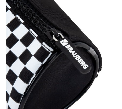 Пенал мягкий BRAUBERG, 3 отделения, нейлон, 21х7х7 см, 