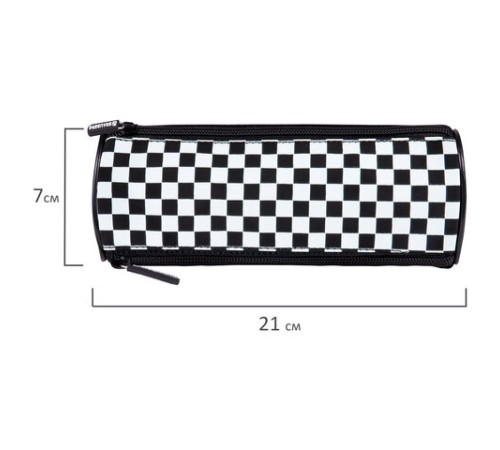 Пенал мягкий BRAUBERG, 3 отделения, нейлон, 21х7х7 см, 