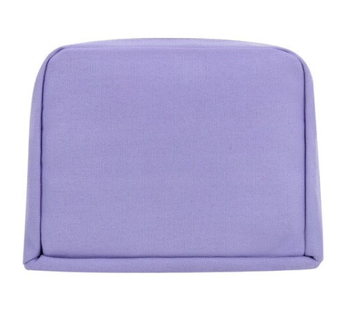 Пенал-органайзер BRAUBERG, 1 отделение, С НАКЛЕЙКАМИ, молния вокруг, канвас, 22x15х6 см, фиолетовый, 273594