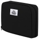 Пенал-органайзер BRAUBERG, 1 отделение, С НАКЛЕЙКАМИ, молния вокруг, канвас, 22x15х6 см, черный, 273596