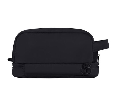 Пенал-органайзер HEIKKI (ХЕЙКИ) с ручкой, значки, 2 отделения, откидная планка, 22x13х10 см, черный, 273599