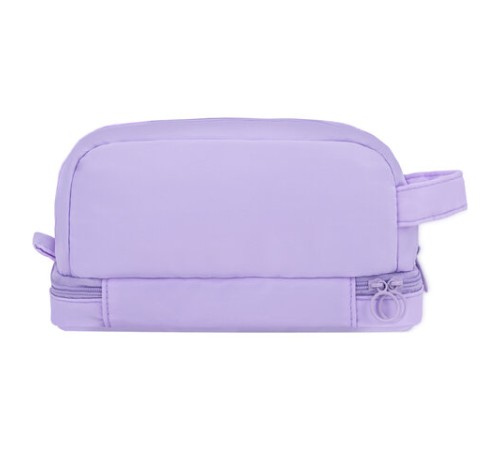 Пенал-органайзер HEIKKI (ХЕЙКИ) с ручкой, значки, 2 отделения, откидная планка, 22x13х10 см, фиолетовый, 273600