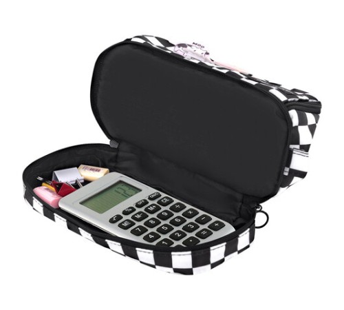 Пенал-органайзер HEIKKI (ХЕЙКИ) с ручкой, значки, 2 отделения, откидная планка, 22x13х10 см, 