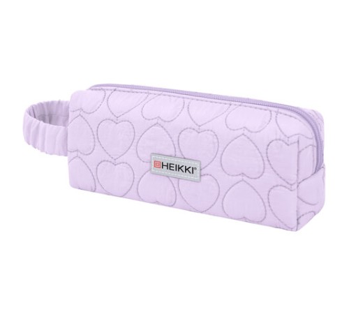 Пенал-косметичка HEIKKI (ХЕЙКИ) с ручкой, 1 отделение, стеганый полиэстер, 21х8х5 см, фиолетовый, 273606