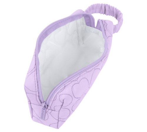 Пенал-косметичка HEIKKI (ХЕЙКИ) с ручкой, 1 отделение, стеганый полиэстер, 21х8х5 см, фиолетовый, 273606