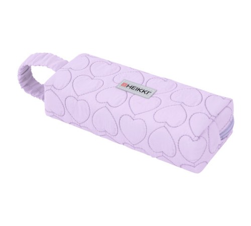 Пенал-косметичка HEIKKI (ХЕЙКИ) с ручкой, 1 отделение, стеганый полиэстер, 21х8х5 см, фиолетовый, 273606
