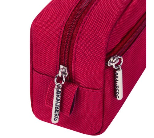 Пенал мягкий BRAUBERG, 2 отделения, ассорти 3 цвета, 