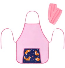 Фартук с нарукавниками для уроков труда ПИФАГОР, 1 карман, 46х54 см, 