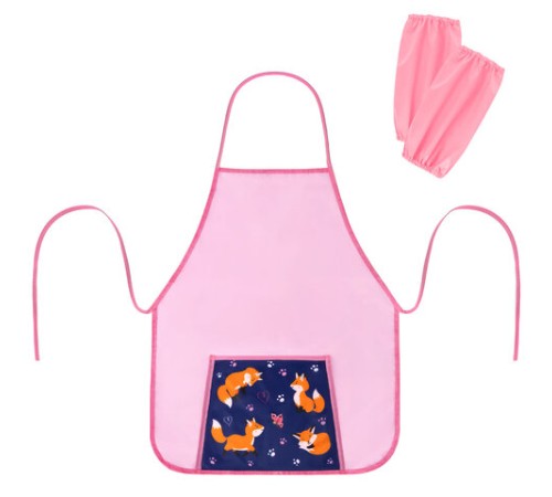 Фартук с нарукавниками для уроков труда ПИФАГОР, 1 карман, 46х54 см, 